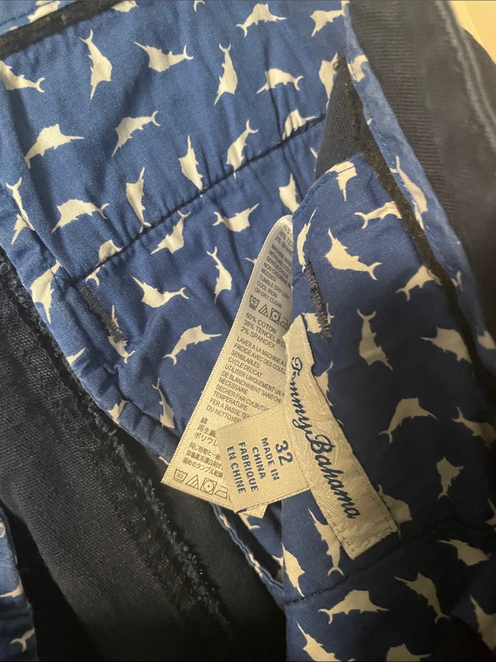 Tommy Bahama Navy Blue Cargo Shorts - Picture 2 of 5